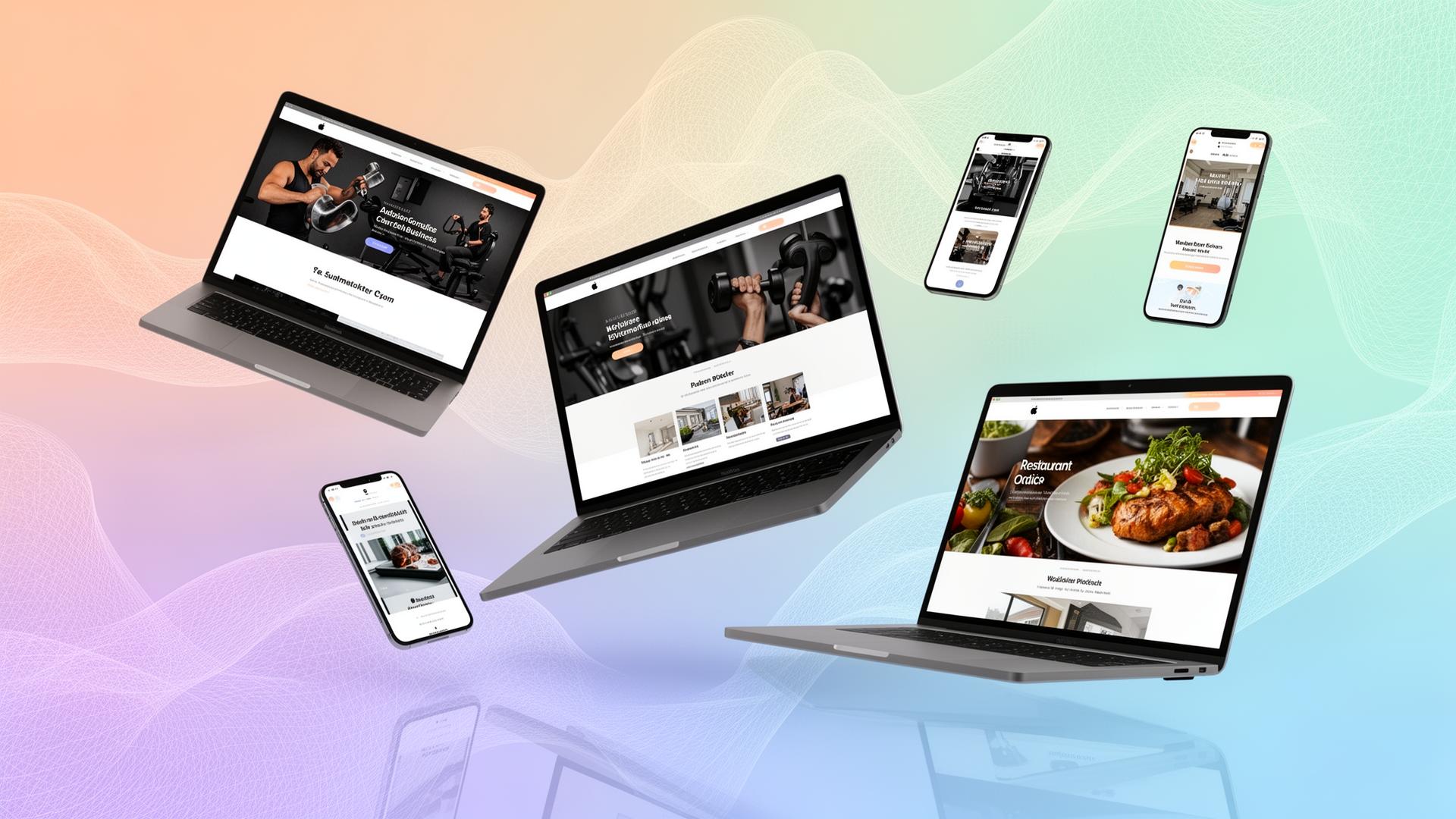 Premium website mockups