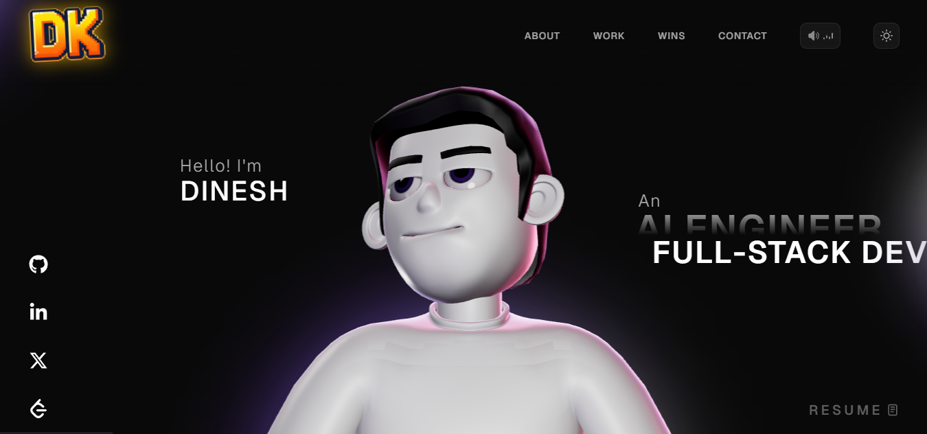 Dinesh Portfolio preview