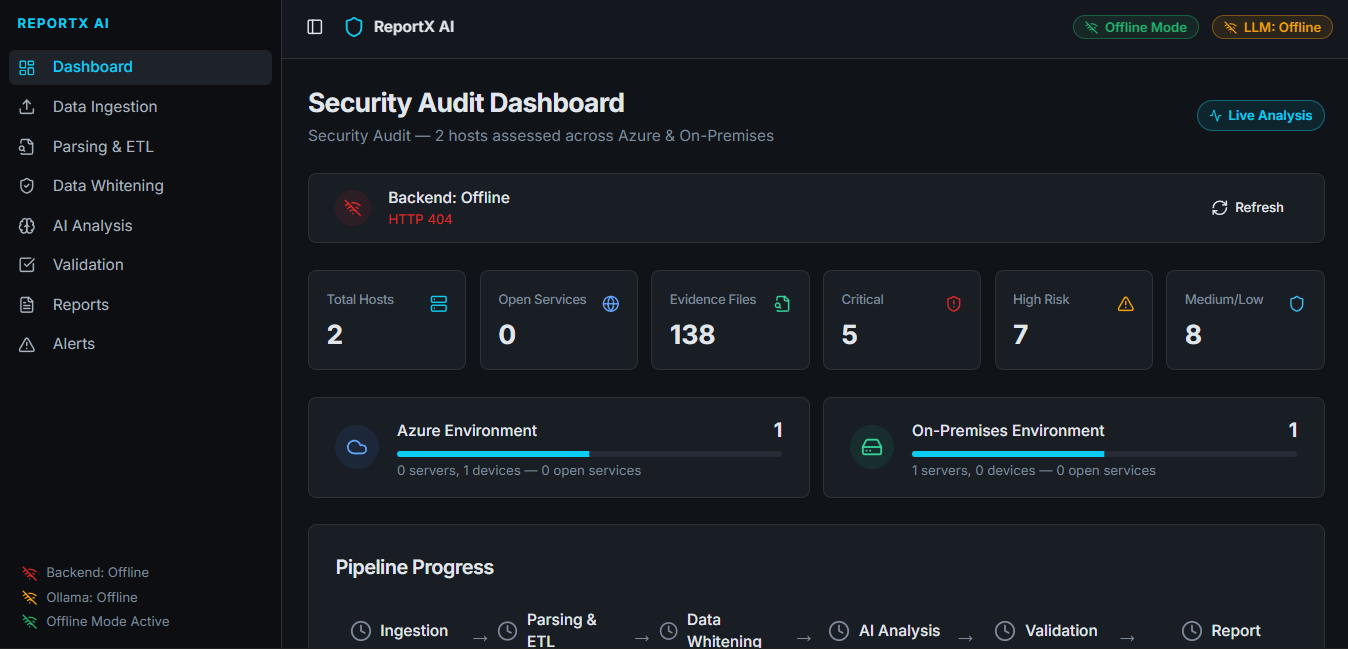 ReportX AI preview
